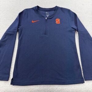 Nike Dri Fit Syracuse Orange Quarter Zip Pullover Sweatshirt Men's Small